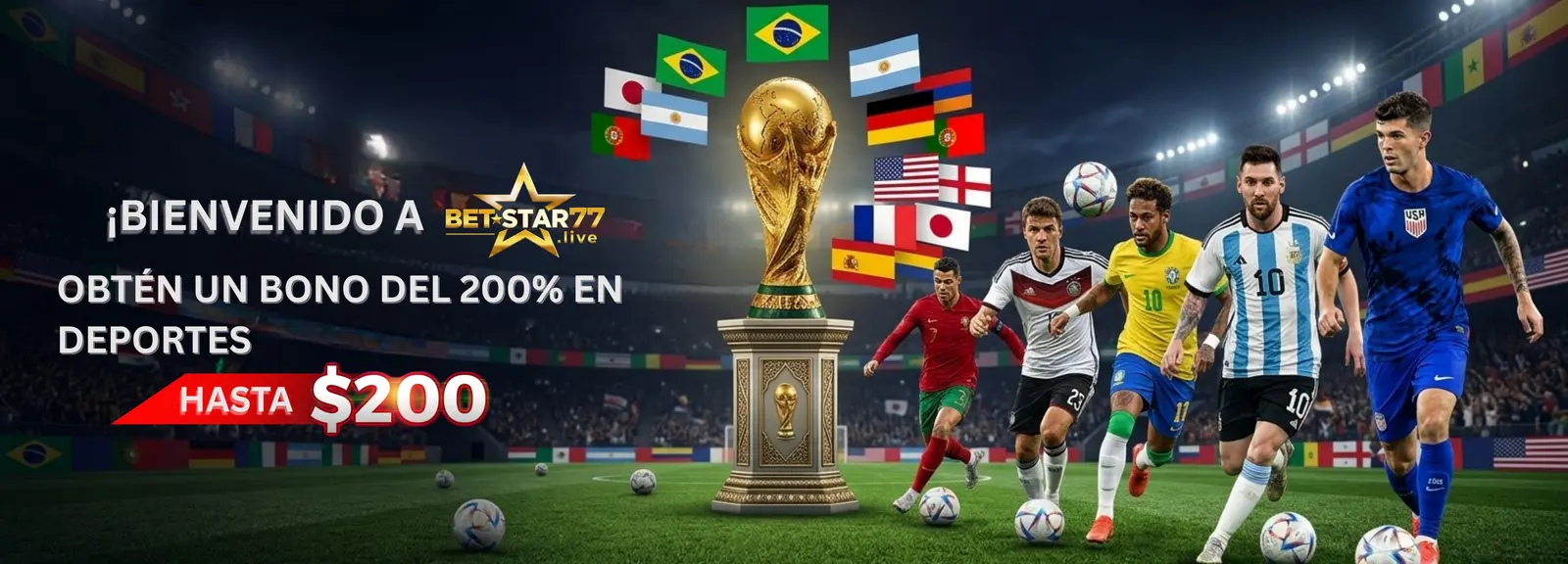 Deportes 200% Bono de Bienvenida